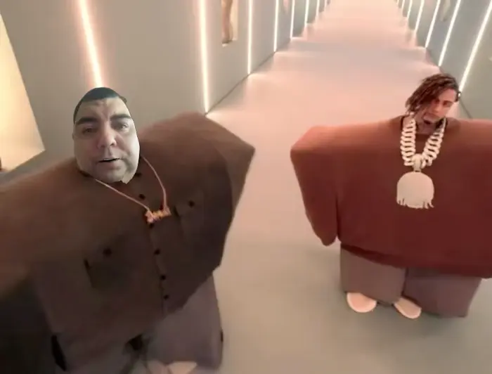 Kanye and Lil Pump - I love it meme | image tagged in memes | made with Piñata Farms meme generator