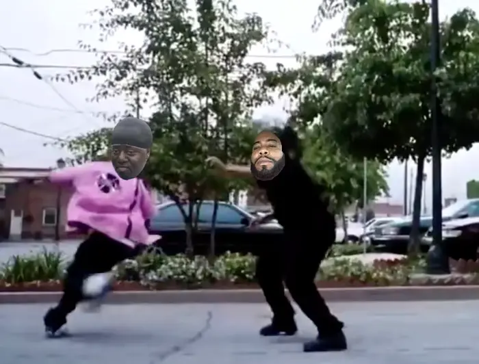 DayDay VS Baby D meme | image tagged in memes | made with Piñata Farms meme generator