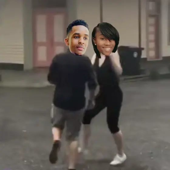 couple dancing to Counting Stars in the rain meme | image tagged in memes | made with Piñata Farms meme generator