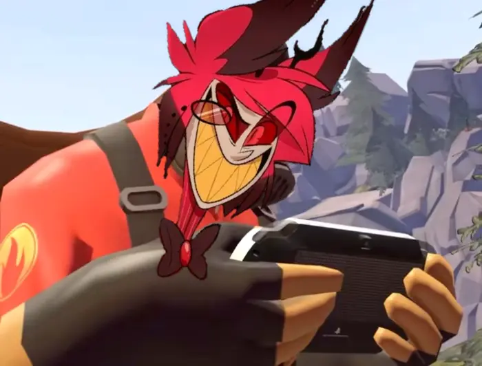 Pyro gets crushed by a door: STBlackST meme | When Madhouse brings him back from the dead … | image tagged in memes | made with Piñata Farms meme generator