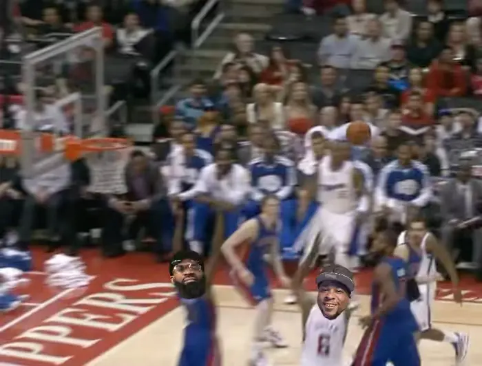 DeAndre Jordan dunk meme | image tagged in memes | made with Piñata Farms meme generator