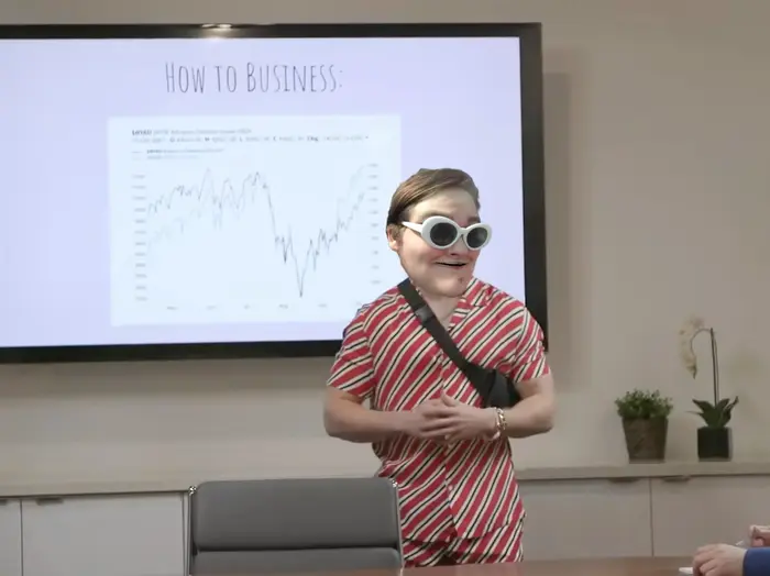 man making presentation with his photos meme | image tagged in memes | made with Piñata Farms meme generator