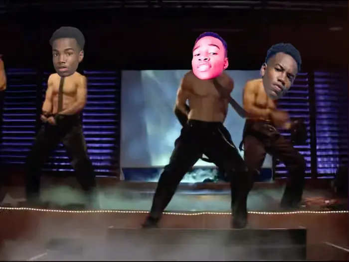 Magic Mike - It's raining man dance meme | image tagged in memes | made with Piñata Farms meme generator