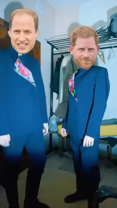 Rasputin dance meme | #princeharry # princeWilliam | image tagged in memes: princeharry | made with Piñata Farms meme generator