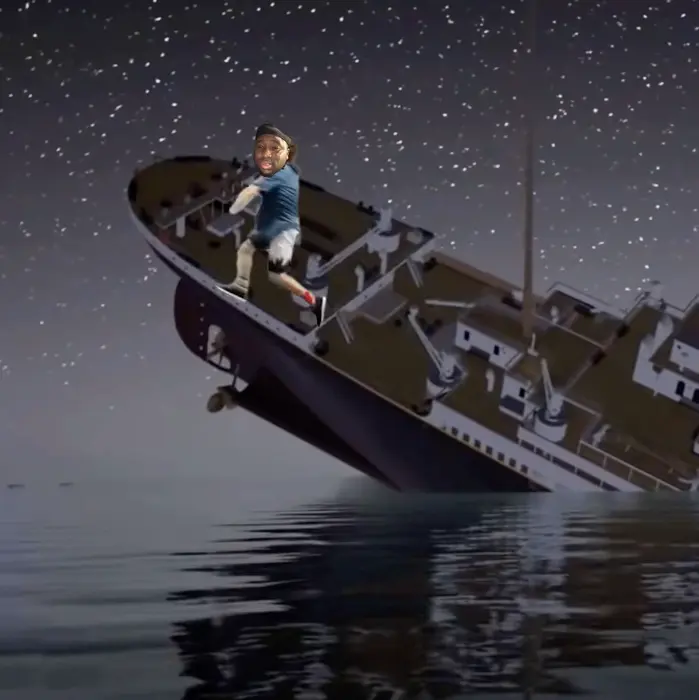 Jumping Off Sinking Ship meme | 🤣😂😂😂 | image tagged in memes | made with Piñata Farms meme generator