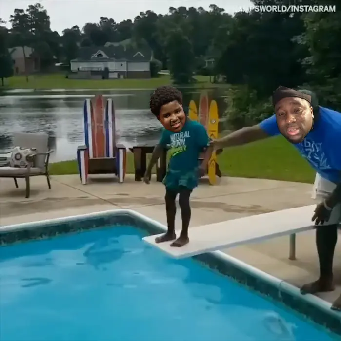 Pool Fear meme | 🤣😂😂🤣😂 | image tagged in memes | made with Piñata Farms meme generator