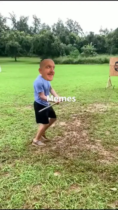 Mark Zuckerberg throwing a spear meme | image tagged in memes | made with Piñata Farms meme generator