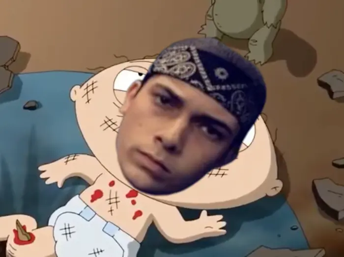 Family Guy - Mario saves Stewie meme | image tagged in memes | made with Piñata Farms meme generator