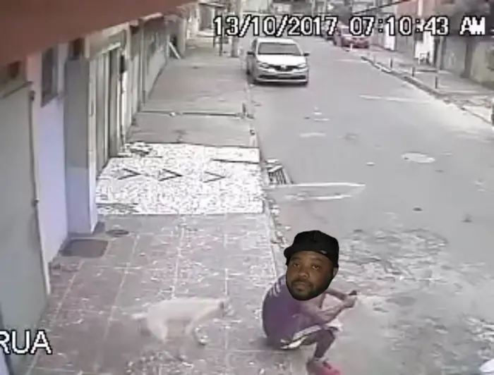 Dog pees on guy meme | image tagged in memes | made with Piñata Farms meme generator