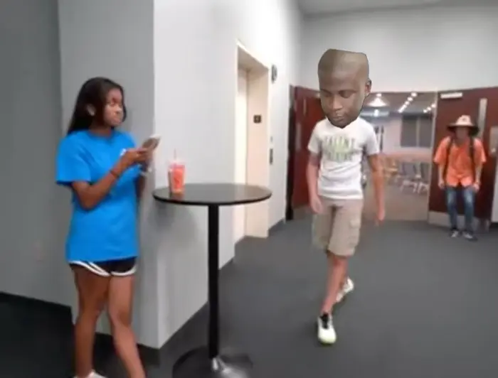 boy tries to flirt and fails meme | image tagged in memes | made with Piñata Farms meme generator