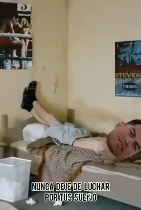 Guy is dreaming about boxing (almost) meme | image tagged in memes | made with Piñata Farms meme generator