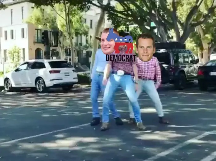 three cowboys dance to Fleetwood Mac meme | image tagged in memes | made with Piñata Farms meme generator