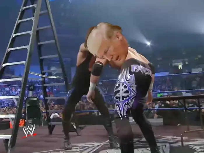 The Undertaker sending a message meme | image tagged in memes | made with Piñata Farms meme generator