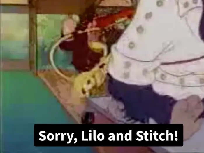 Sorry, Elvis has just left the building. But here, Have a souvenir! meme | Sorry, Lilo and Stitch. Elvis has left the building. | image tagged in memes | made with Piñata Farms meme generator