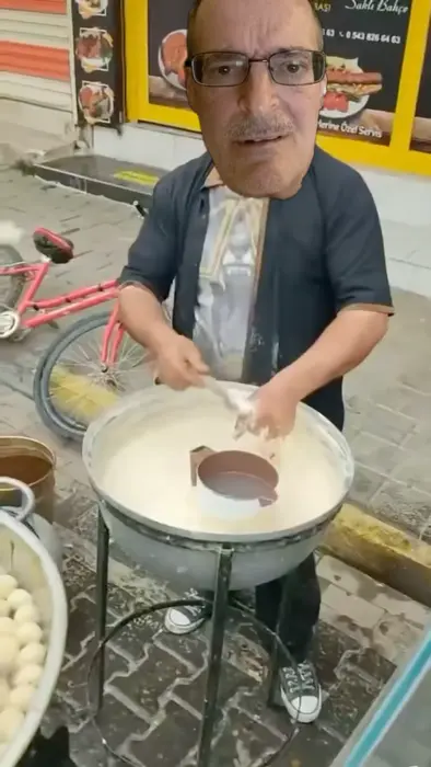 Guy preparing street food snacks meme | image tagged in memes | made with Piñata Farms meme generator