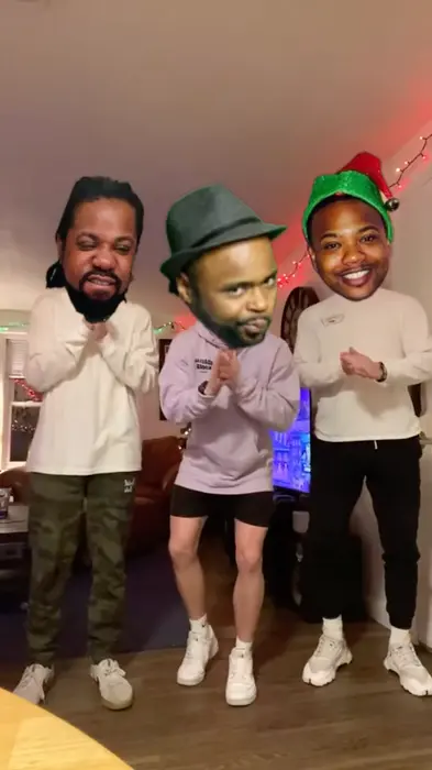 three boys slapping their butts meme | image tagged in memes | made with Piñata Farms meme generator