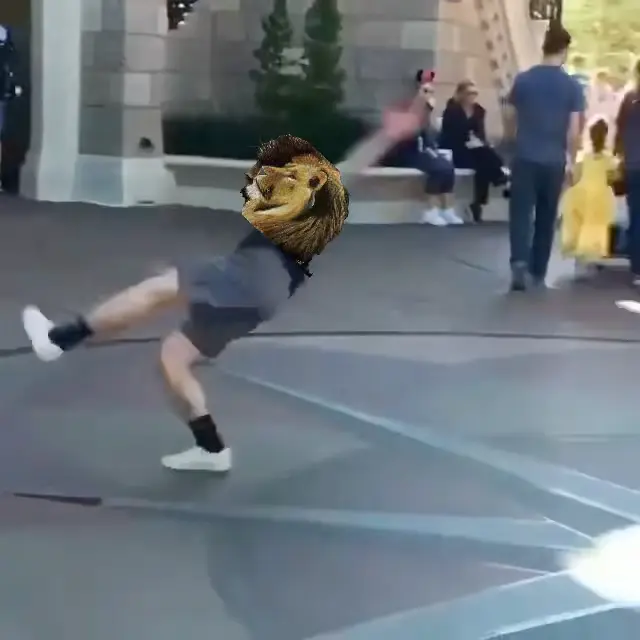 man does parkour in Disneyland meme | Jesus in Disney | image tagged in memes | made with Piñata Farms meme generator