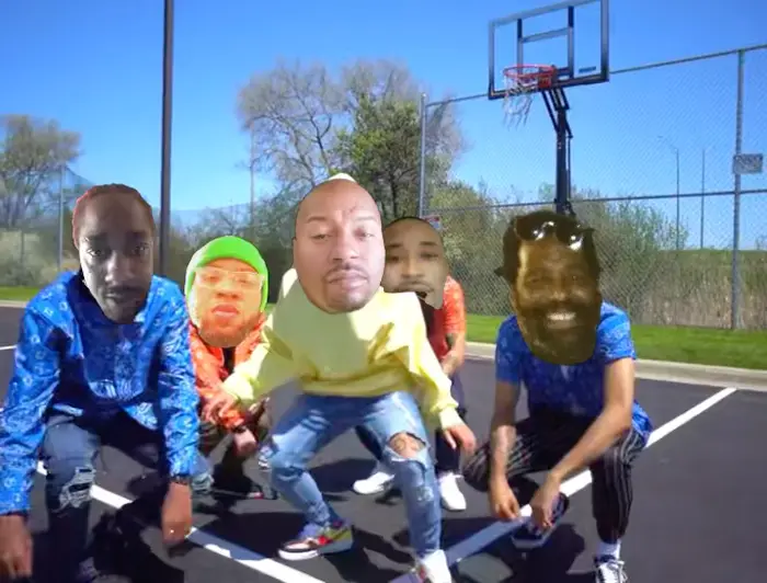 boys dance to Gooba song meme | image tagged in memes | made with Piñata Farms meme generator