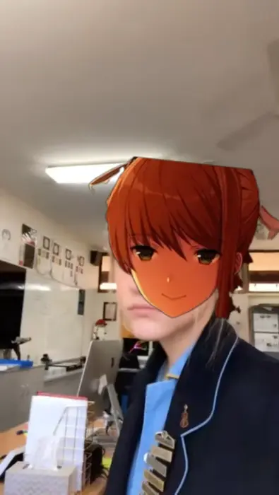 Staring competition with Batman meme | Her After I Left The Neca Action Figure Of Me In The Game While Monika Keeps It | image tagged in memes | made with Piñata Farms meme generator