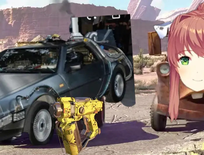 Cars - McQueen's Escape meme | She Let The Delorean Go | image tagged in memes | made with Piñata Farms meme generator