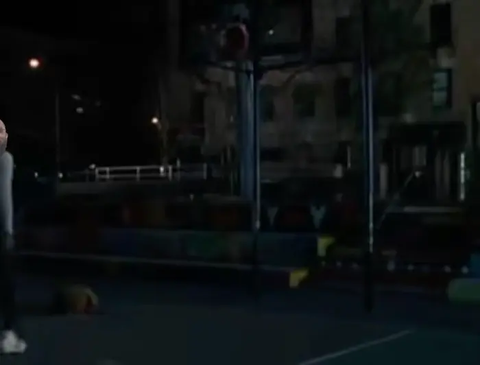 Above the rim - Basketball Court Scene meme | image tagged in memes | made with Piñata Farms meme generator