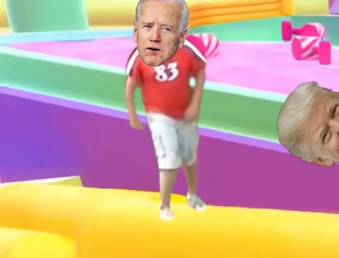 Fall Guys: Ultimate Knockout and spanish guy meme | Trump | image tagged in memes | made with Piñata Farms meme generator