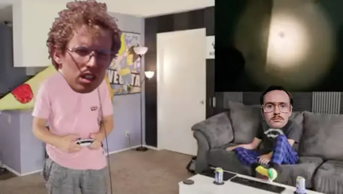 dudes play horror on VR meme | image tagged in memes | made with Piñata Farms meme generator