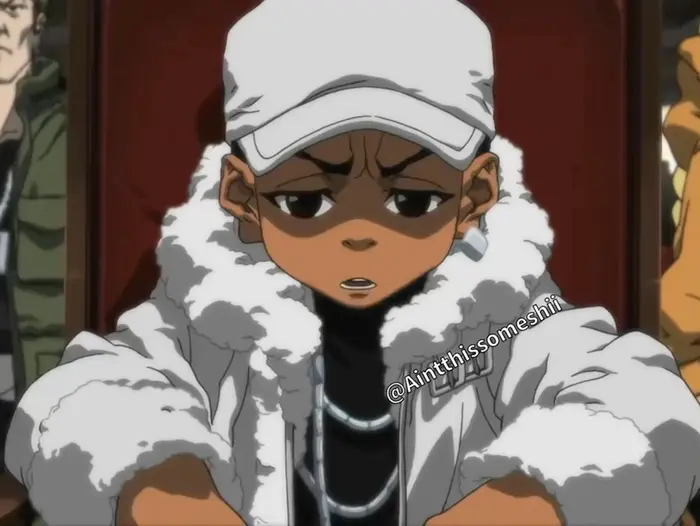 The Boondocks - Riley says fuck you meme | image tagged in memes | made with Piñata Farms meme generator