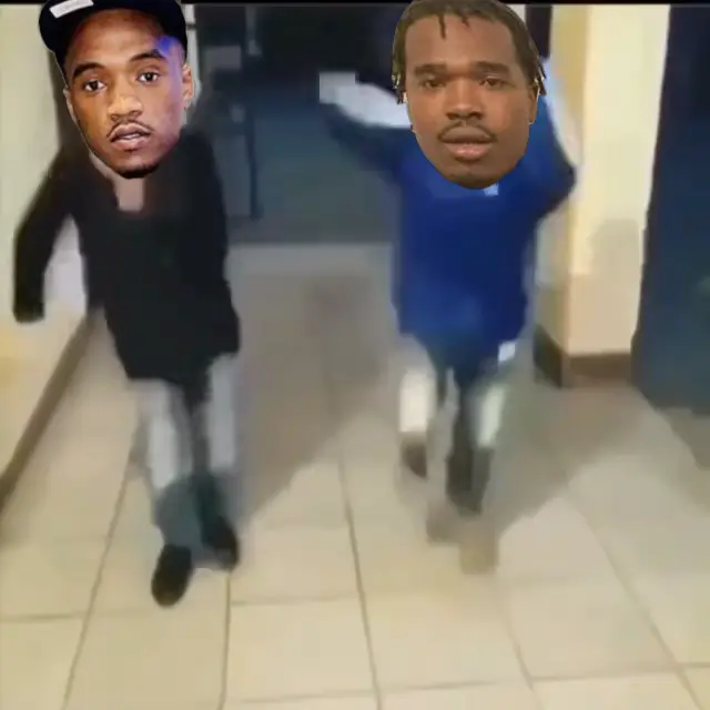 two little boys dancing meme | Zmuney And lil Fly When They By They Self😭😭 | image tagged in memes | made with Piñata Farms meme generator