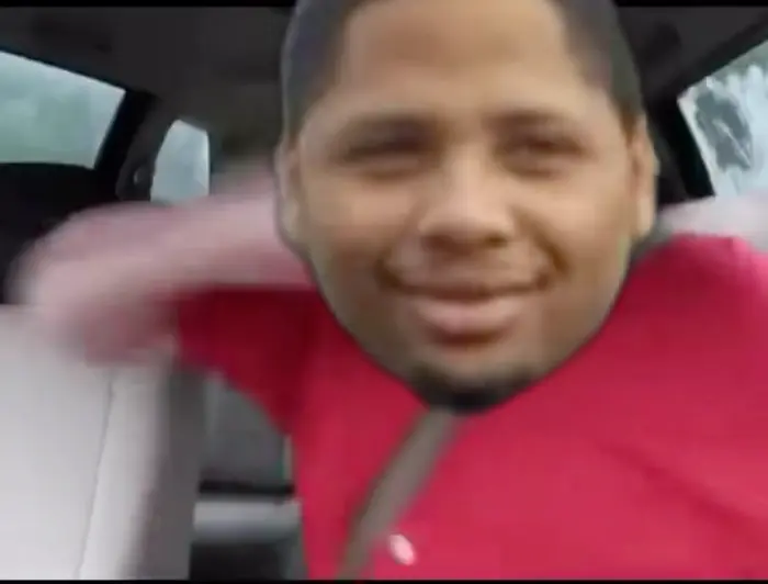 nikocado avocado angry hitting his car seat with his arm meme | image tagged in memes | made with Piñata Farms meme generator