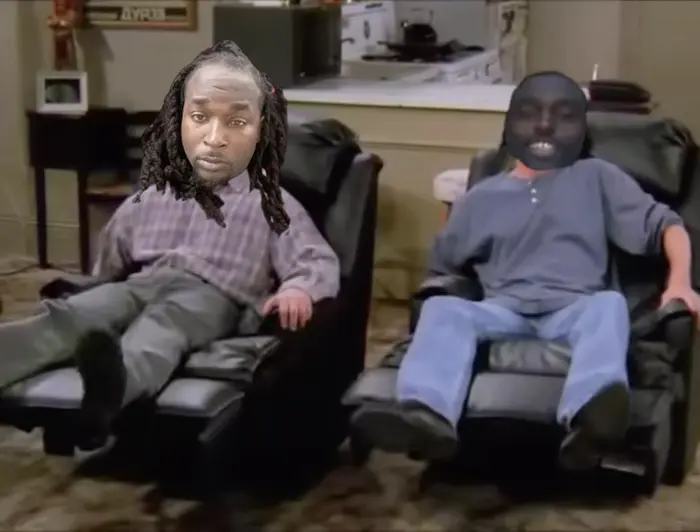 FRIENDS - Joey and Chandler ordering pizza meme | image tagged in memes | made with Piñata Farms meme generator