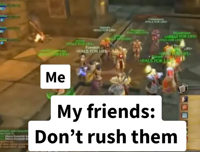 Leeroy Jenkins meme | Why did you rush them 😂😂 | image tagged in memes | made with Piñata Farms meme generator