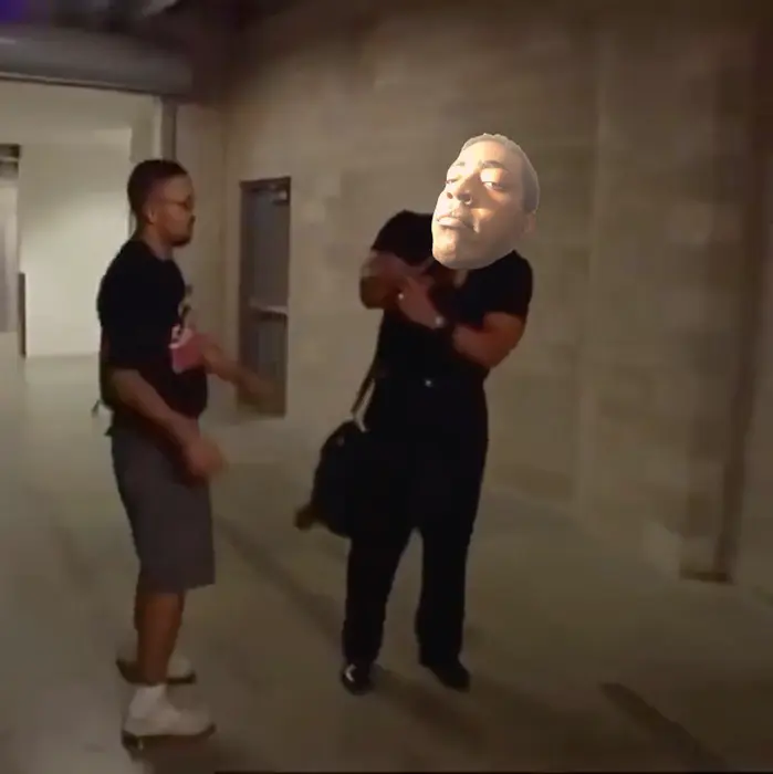 The Rock backstage throwing money meme | image tagged in memes | made with Piñata Farms meme generator