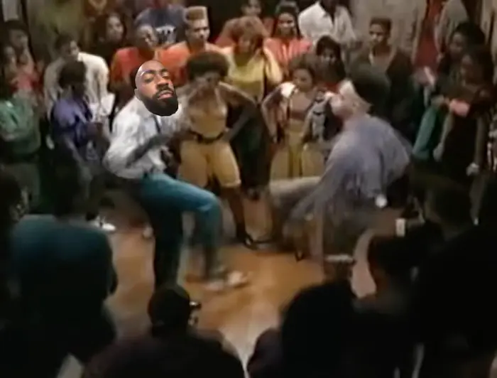 House Party (1990) - Dance off meme | image tagged in memes | made with Piñata Farms meme generator
