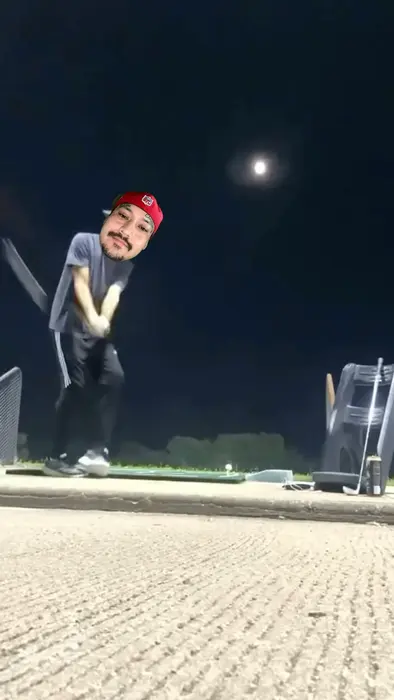 The guy hit the moon with a golf ball meme | image tagged in memes | made with Piñata Farms meme generator