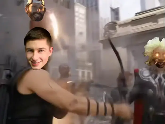 The Avengers - Assemble Scene meme | image tagged in memes | made with Piñata Farms meme generator