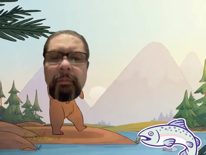 bear does magic to catch a fish meme | image tagged in memes | made with Piñata Farms meme generator