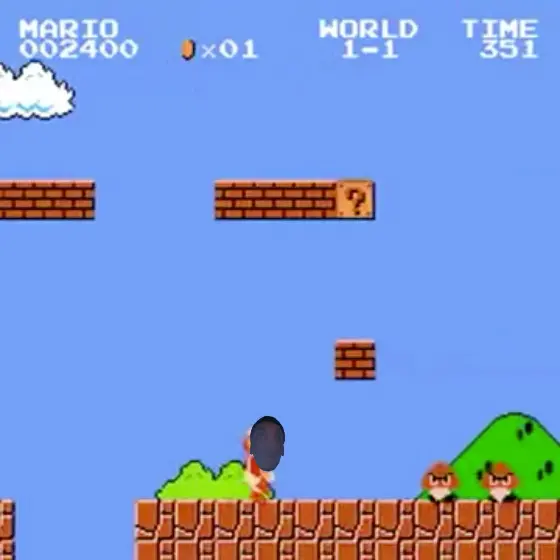 Speedrun of the first level of Mario meme | image tagged in memes | made with Piñata Farms meme generator