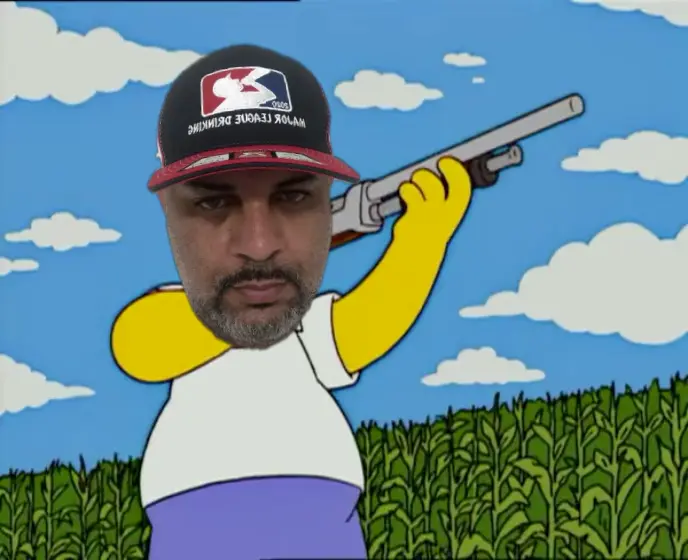 Homer shoots clones meme | image tagged in memes | made with Piñata Farms meme generator