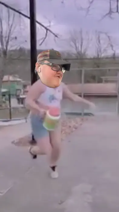 Mustache guy in shorts dances Hot Stuff meme | image tagged in memes | made with Piñata Farms meme generator