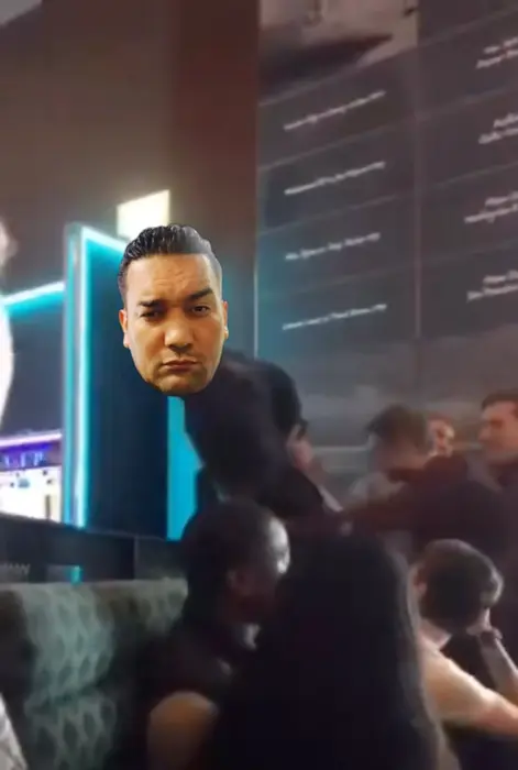 Chair in the face meme | image tagged in memes | made with Piñata Farms meme generator