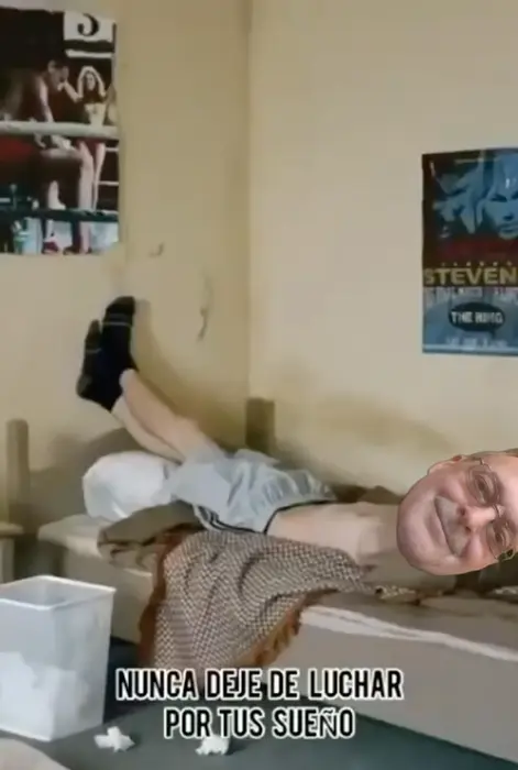 Guy is dreaming about boxing (almost) meme | image tagged in memes | made with Piñata Farms meme generator