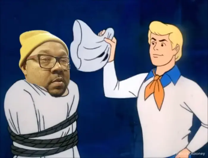 Fred Jones unmasking meme | image tagged in memes | made with Piñata Farms meme generator