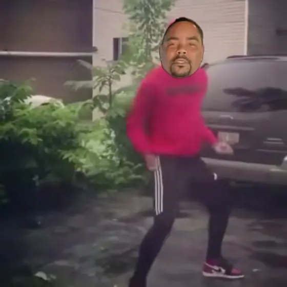 Two guys dance to "Trappin On Dat Boodi" meme | image tagged in memes | made with Piñata Farms meme generator