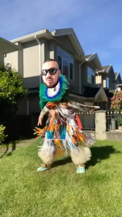 man dances in indian costume meme | image tagged in memes | made with Piñata Farms meme generator