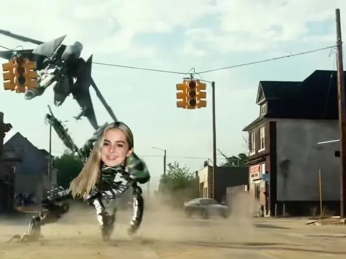 Transformers The Last Knight - Decepticons in the street meme | image tagged in memes | made with Piñata Farms meme generator