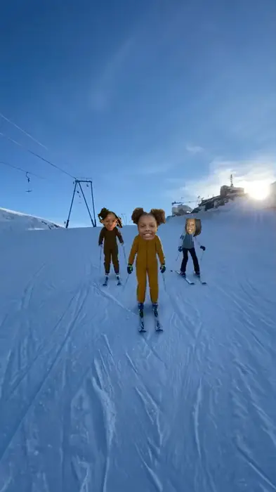 people skiing and dancing to Savage love meme | My girls | image tagged in memes | made with Piñata Farms meme generator