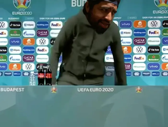 Cristiano Ronaldo vs Coke meme | image tagged in memes | made with Piñata Farms meme generator