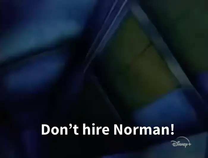 Disney's Marsupilami - Phone call meme | Don’t Hire Norman! | image tagged in memes | made with Piñata Farms meme generator